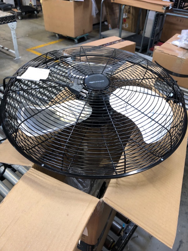 Photo 2 of AmazonCommercial 20" High Velocity Industrial Fan, Black,
