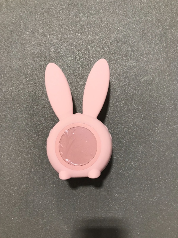 Photo 1 of HOMEMAXS Lovely Rabbit Shape Alarm Clock LED Simple Electronic Clock Alarm Clock Bedside Clock for Bedroom Home Pink
