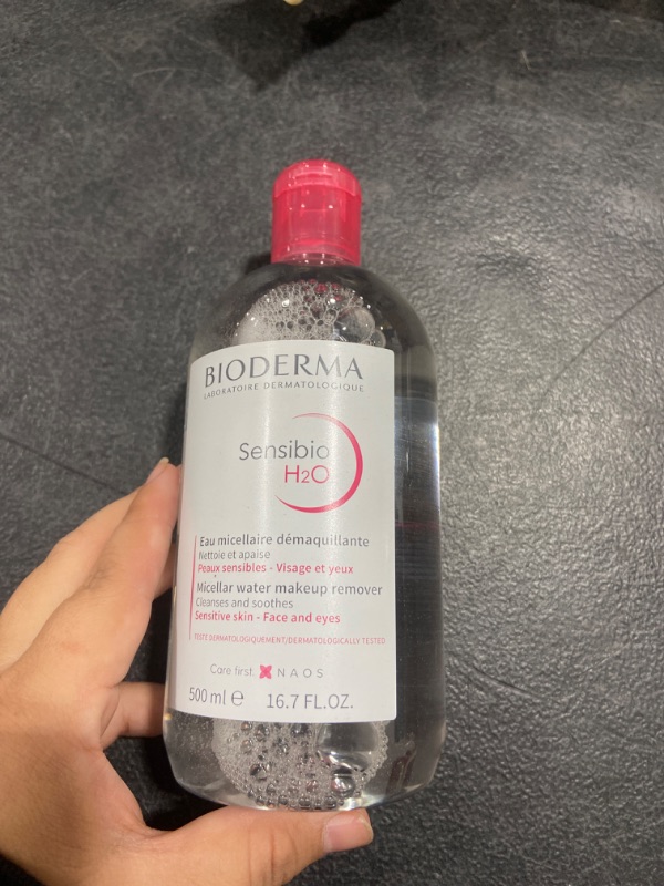 Photo 2 of Bioderma - Sensibio - H2O Micellar Water - Makeup Remover Cleanser - Face Cleanser for Sensitive Skin 16.7 Fl Oz (Pack of 1)
