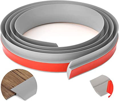 Photo 1 of 7 FT PVC Carpet & Floor Edging Transition Trim Strip Self-Adhesive for Threshold Transitions with a Height Less Than 5 mm
