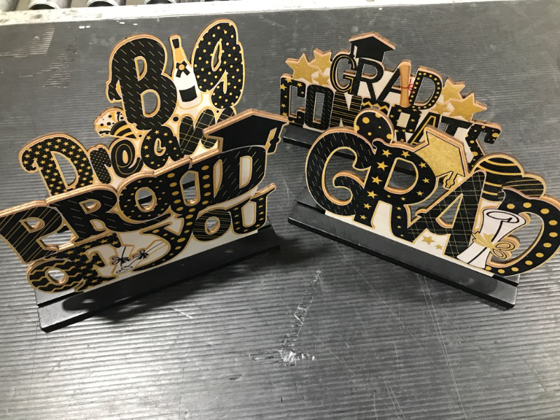 Photo 1 of  4 PCS Graduation Table Decorations
