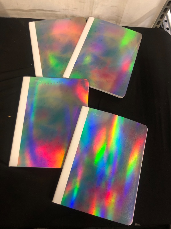 Photo 1 of Composition Notebook Wide Ruled Oil Slick Pearl - Mead(4)