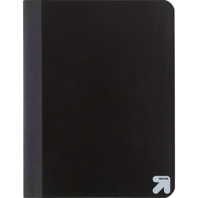 Photo 1 of Wide Ruled Black Flexible Cover Composition Notebook - up & up(15)