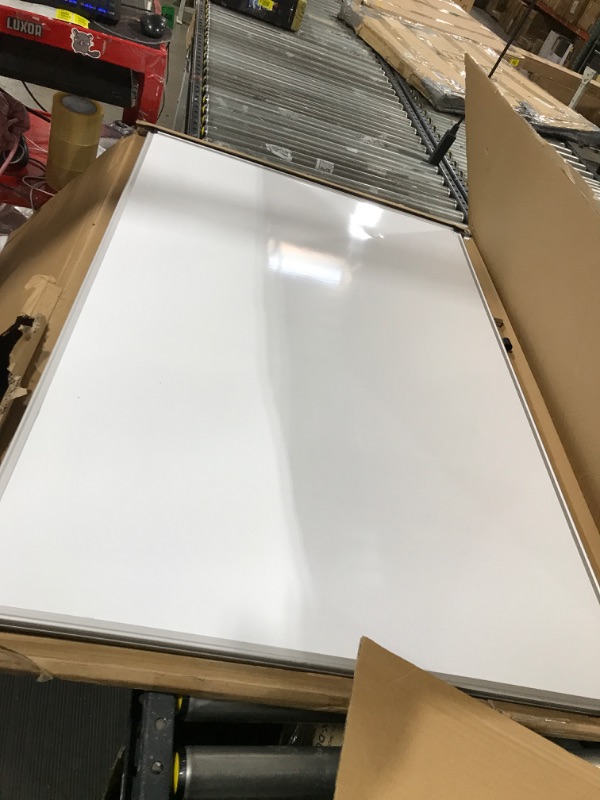 Photo 2 of XBoard Magnetic White Board 48 x 32 Inch, Dry Erase Aluminum Framed Whiteboard 4' x 3' with Detachable Marker Tray 
