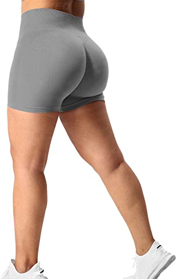 Photo 1 of  Women Seamless Scrunch Workout Shorts High Waisted Intensify Running Gym Yoga Workout S
