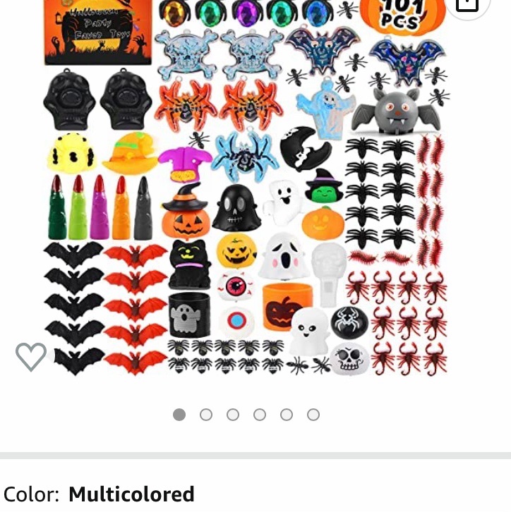 Photo 1 of 101 Pcs Halloween Party Favors Toys Bulk for Kids ,Halloween Goodie Bag Fillers Trick or Treats Party Supplies Fidget Sensory Toys,Classroom Favors Trinkets Gifts for 9 10 11 12 13 Year Old Kids Toys 3 BOXES