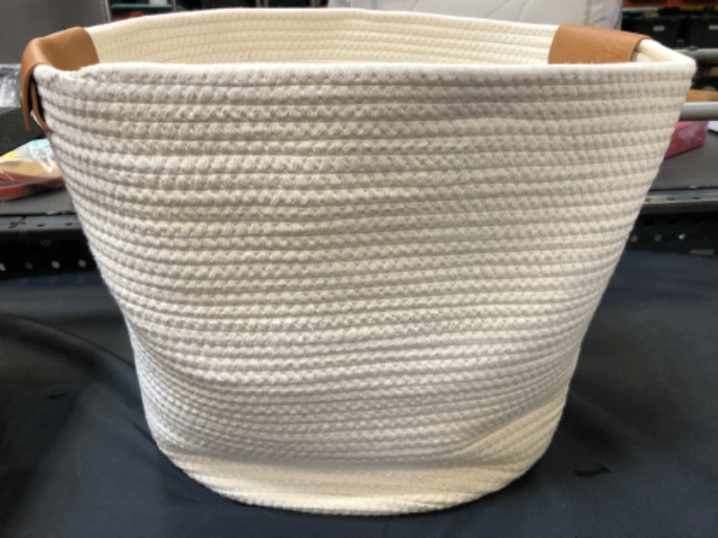 Photo 2 of 13" Decorative Coiled Rope Basket - Brightroom