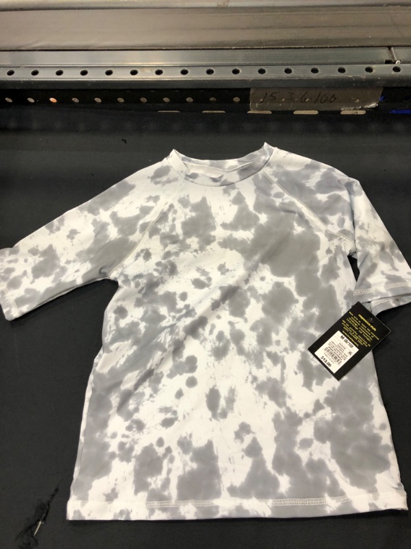 Photo 1 of Boys' Tie-Dye Short Sleeve Rash Guard Swim Shirt - art class™ Blue--Size M