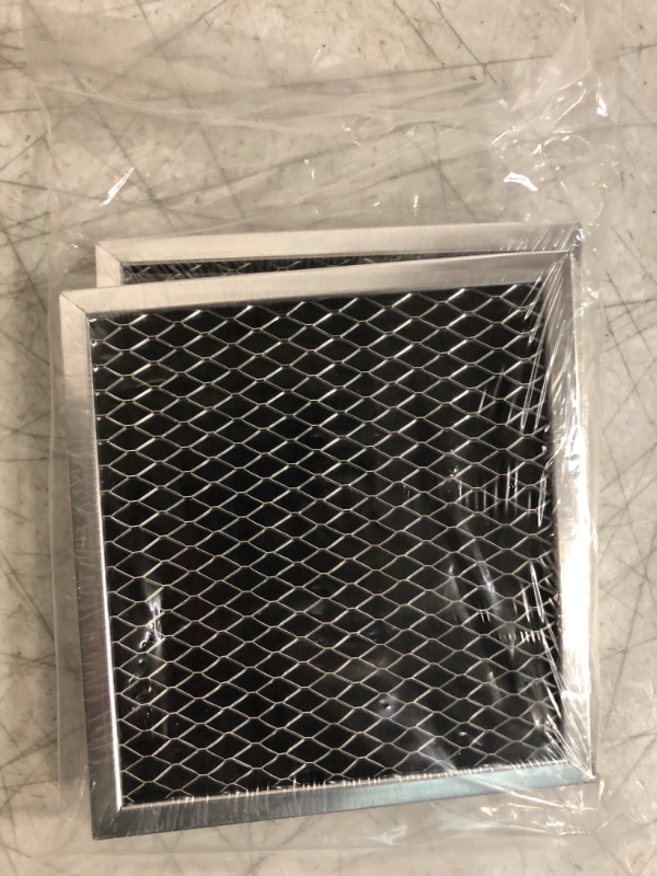 Photo 1 of Durable 8206230A Microwave Grease Filter (2-Pack) by PartsBroz - Compatible Whirlpool KitchenAid Maytag - Replaces AP4299744 AH1871363 PS1871363 - Size 5 in x 5.375 in x 0.375 in
