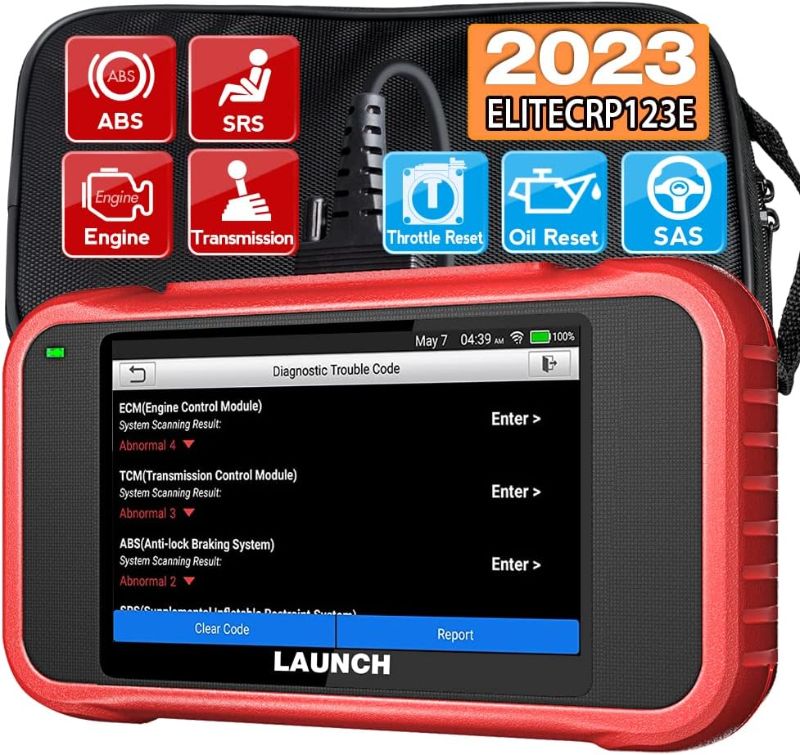 Photo 1 of 2023 Newest Elite LAUNCH CRP123E OBD2 Scanner - ENG/ABS/SRS/AT Diagnostic Scan Tool with Oil/Throttle Reset/SAS Reset,Battery Test,AutoVIN,5"Touchscreen WiFi Free Update,Car Code Reader for All Cars
