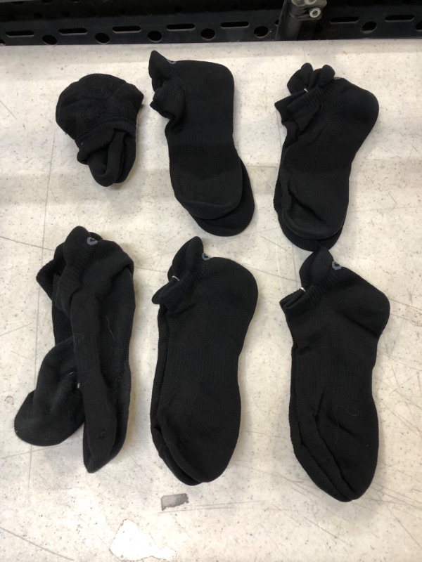 Photo 1 of 6 Pairs Black Ankle Socks 