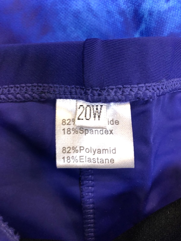 Photo 2 of 2PCS Blue Tie Dye Swimsuit 20W