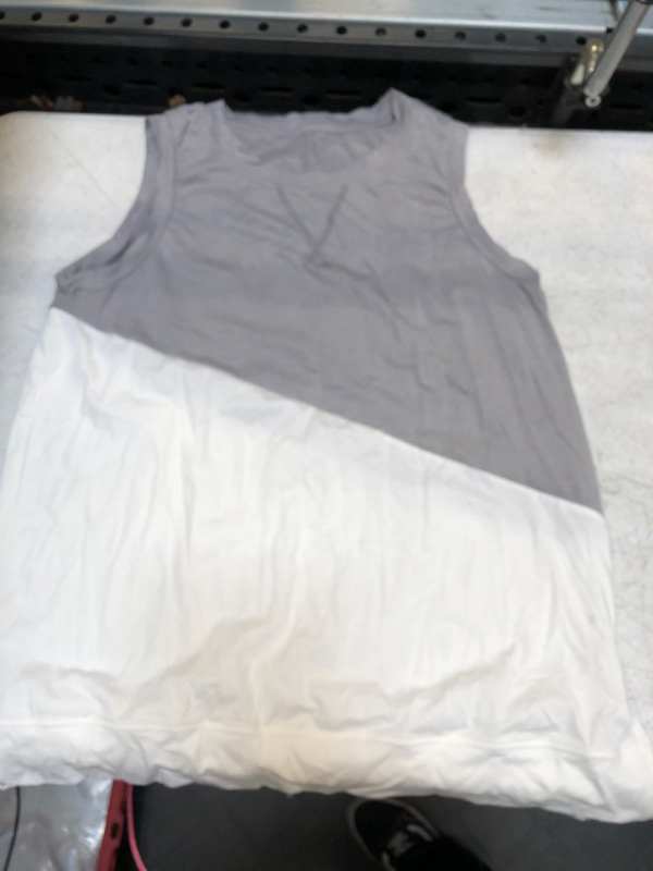 Photo 1 of 2 Toned Tank Top Grey/White M