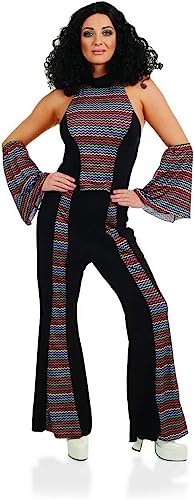 Photo 1 of Fun Shack Womens 70s Disco Fever Adult Decades Diva Rainbow Flares Costume - Size XL
