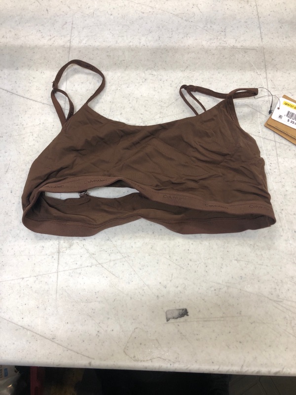 Photo 2 of Calvin Klein Women's Form to Body Unlined Bralette , SIZE M 