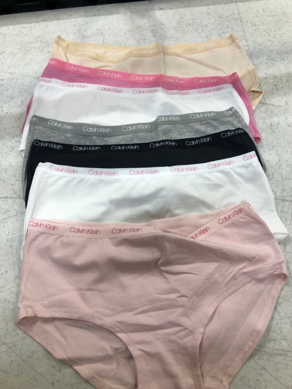 Photo 2 of Calvin Klein Women’s Cotton Stretch Logo Bikini Panties, Multipack. SIZE XL