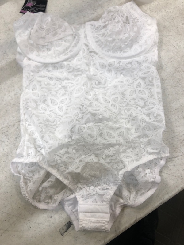 Photo 2 of Bali Lace ‘N Smooth® Body Shaper White, SIZE 36D