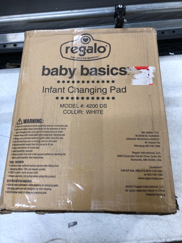 Photo 3 of Regalo Baby Basics Infant Changing Pad, White , 31x16x4 Inch (Pack of 1)