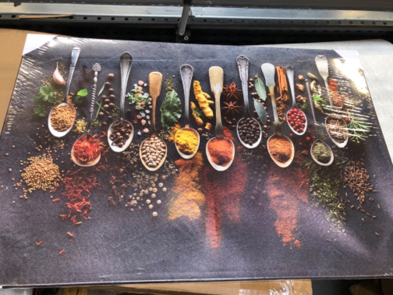 Photo 1 of  Appetising Kitchen Spices In Spoons Wall Art approx 24 x 35 inches