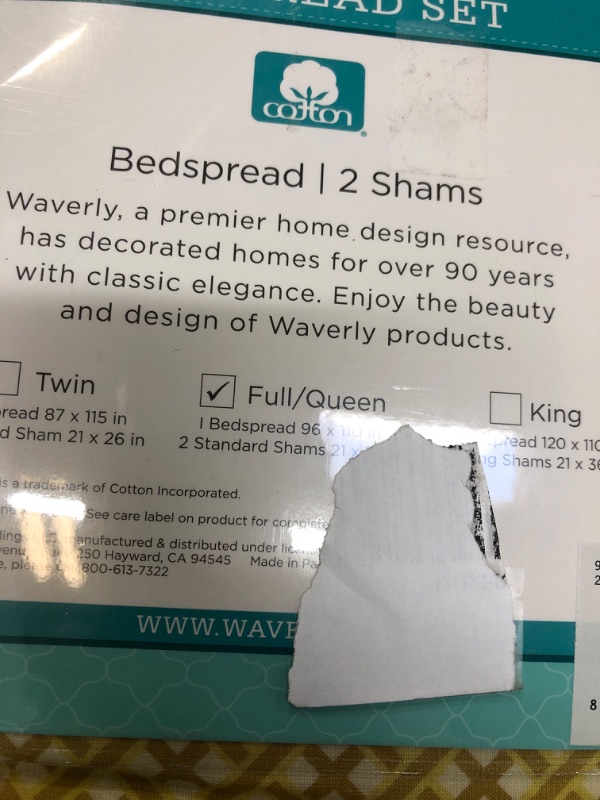 Photo 1 of 3pc Floral Swept Away Reversible Bedspread Set - Waverly, FULL/QUEEN


