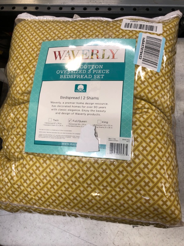 Photo 1 of 3pc Floral Swept Away Reversible Bedspread Set - Waverly, FULL/QUEEN


