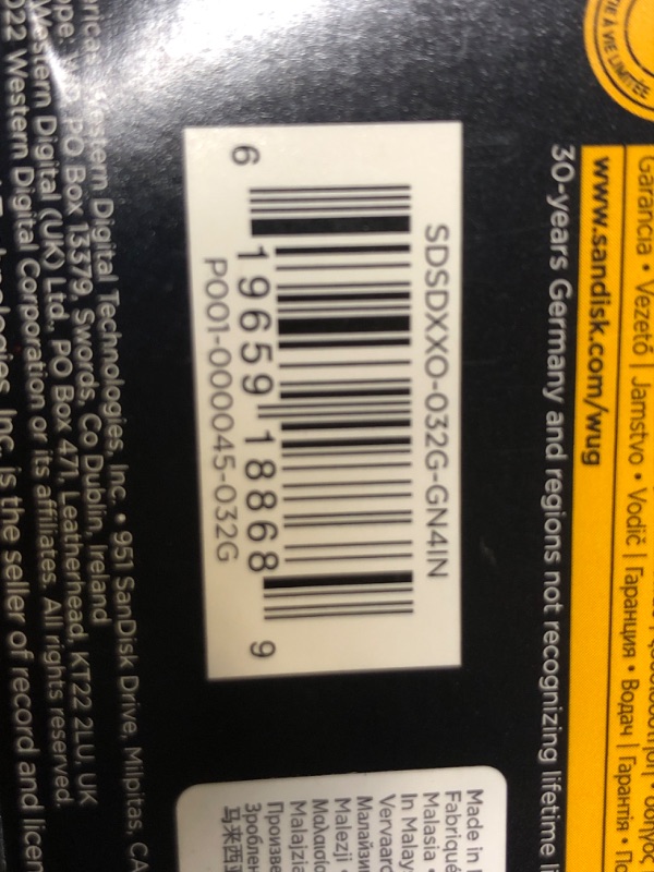 Photo 3 of SanDisk 32GB Extreme PRO SDHC UHS-I Memory Card - C10, U3, V30, 4K UHD, SD Card - SDSDXXO-032G-GN4IN 32GB Memory Card Only----factory sealed 