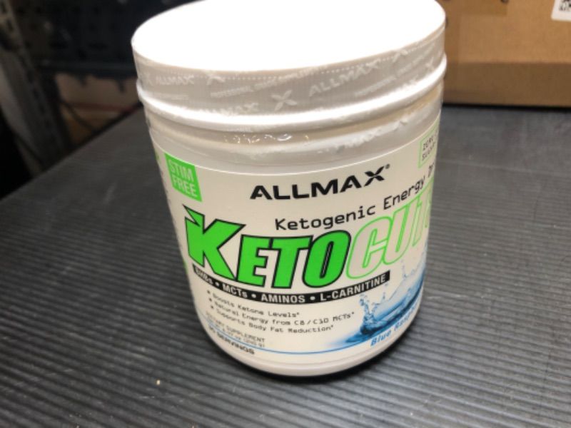 Photo 2 of ALLMAX Nutrition KetoCuts, Ketogenic Energy Drink, Blue Raspberry, 8.47 oz (240 g)---exp date 12/2023