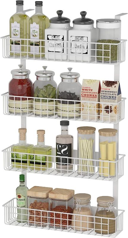 Photo 1 of 4 Tier Magnetic Spice Rack | Strongly Magnetic Spice Shelf with Utility Hooks  -----New Factory Sealed
