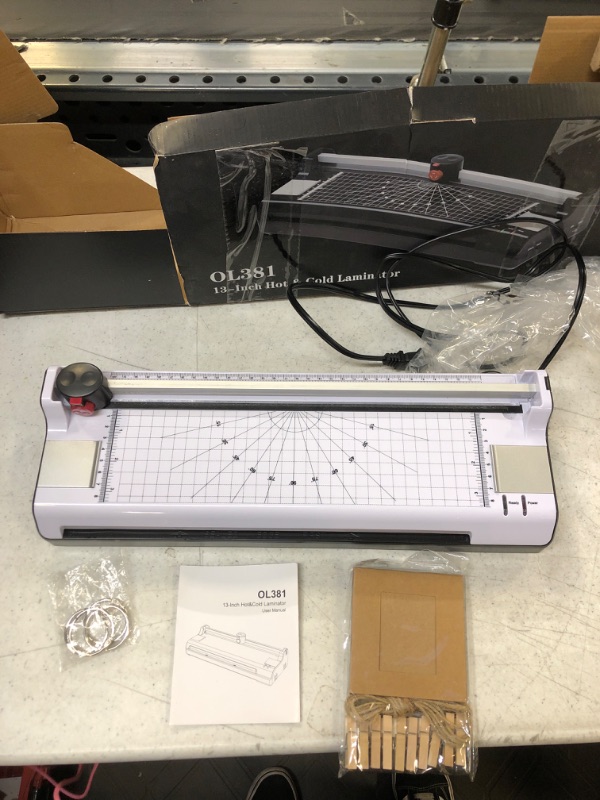 Photo 2 of A3 Laminator, Laminator Machine for A3/A4/A6, 7 in 1 Laminating Laminator with 20 Laminating Sheets, Paper Trimmer, Corner Rounder, Photo Frame, Thermal laminator for Home/ School/Office Use