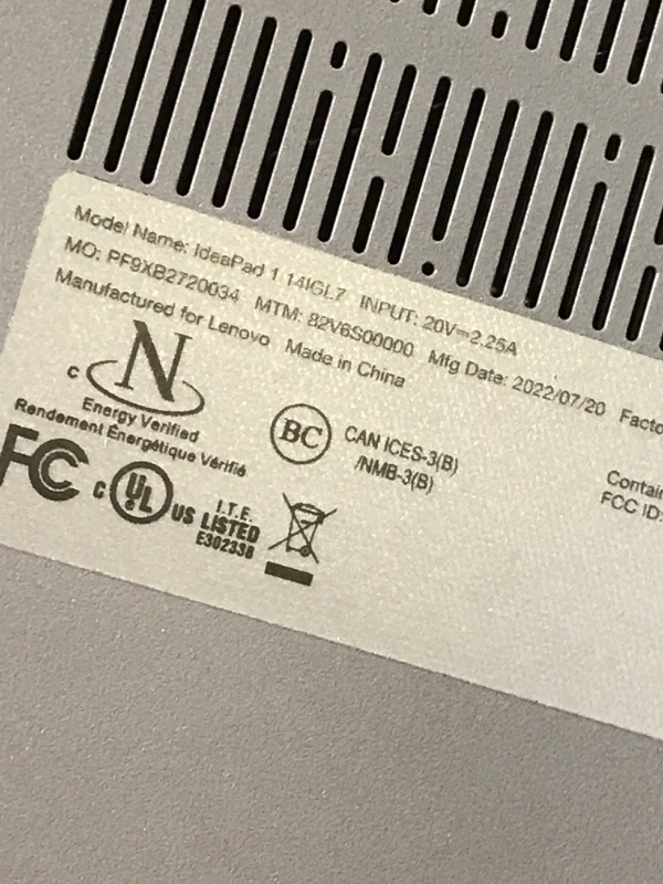 Photo 5 of Lenovo Ideapad 1 1i 14" HD Home & Business Laptop (Intel Dual-Core Celeron N4020, 4GB DDR4 RAM, 128GB SSD) UHD Graphics, Anti-Glare, Wi-Fi 6, Webcam, Type-C, IST HDMI, Win 11 Home in S - 2023 Model