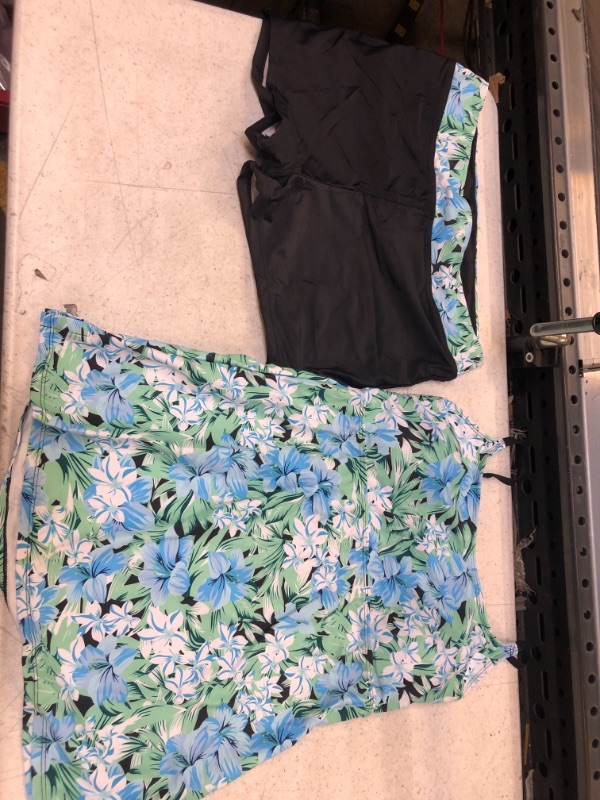 Photo 1 of 2 PIECE BATHING SUIT SIZE 2X RUNS SMALL 