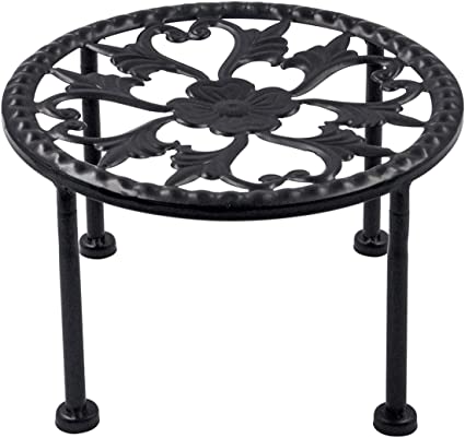 Photo 1 of 1 Pack Potted Plant Stand, Rustproof Iron Black Potted Holder Perfect for Heavy Duty Garden Container, Beverage Dispenser, pumpkin, Balcony, Porch, Patio
