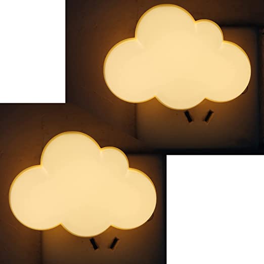 Photo 1 of AUSAYE 2PC LED Night Light Plug in Lamp Cloud Night Light Mini Pretty Night Lights for Adults Kids Night Light
