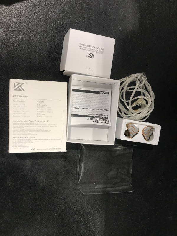 Photo 2 of KZ ZS10 Pro in Ear Monitor Earphone, 4BA 1DD Metal Earbuds, HiFi Bass Headphones IEM with Detachable 2 Pin C-Cable(Gold,No Mic) No Mic ZS10Pro Gold