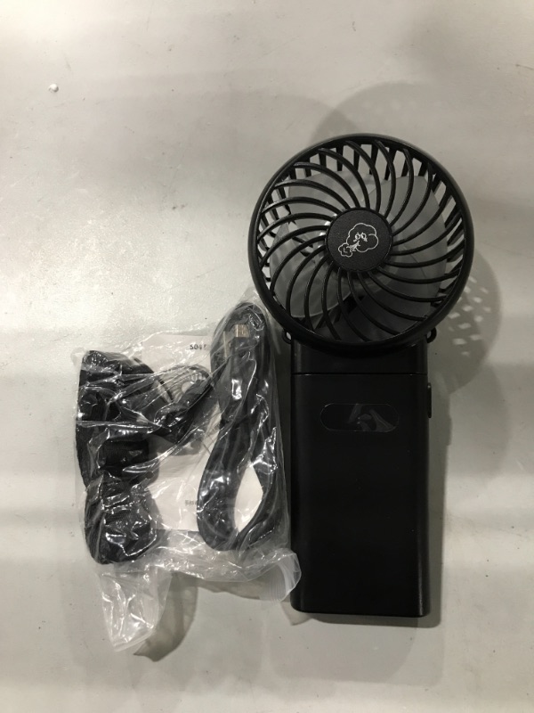 Photo 2 of Handheld Fan Portable Rechargeable Fan Neck Hanging Fan Desktop USB Fan for Cooling And Heatstroke prevention (Led Power Display)