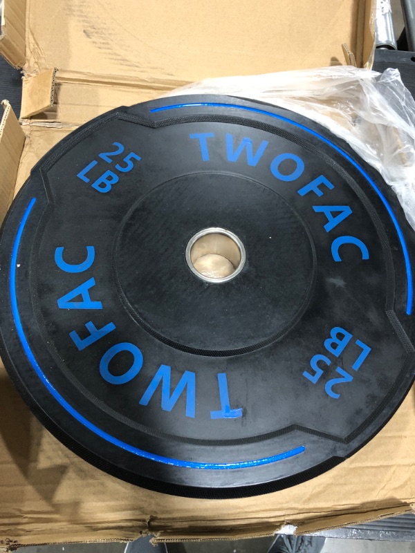 Photo 2 of 25lb rubber weight plate 