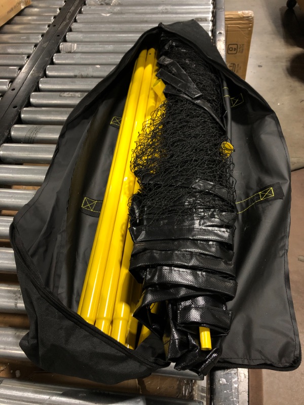 Photo 1 of A11N Portable Pickleball Net System, Designed for All Weather Conditions with Steady Metal Frame and Strong PE Net, Regulation Size Net with Carrying Bag 