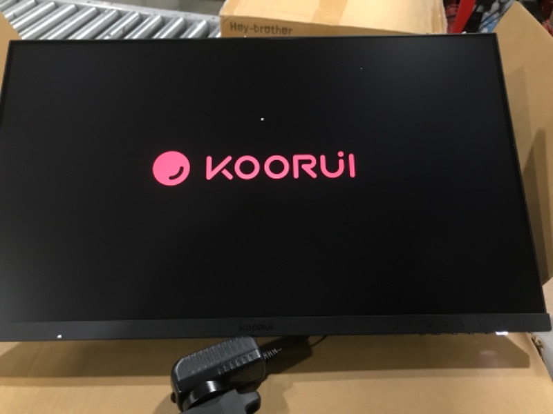 Photo 3 of KOORUI 24 Inch Computer Monitor, 3-Sided Frameless Gaming Screen FHD 1920x1080 Display with HDMI & VGA Interface, 75Hz, IPS, 4ms, VESA Mountable, Low-Blue Light PC Monitor for Office Work
