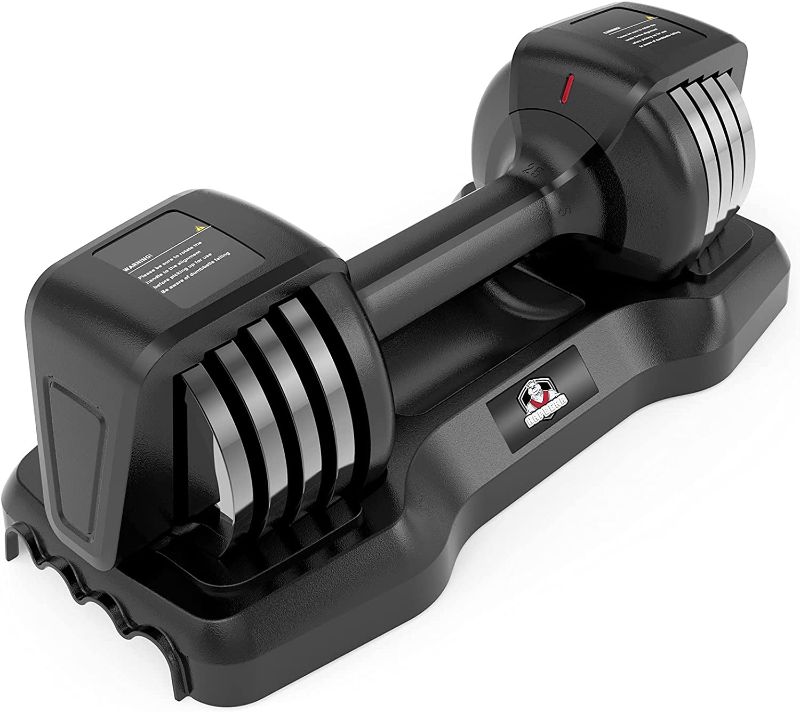 Photo 1 of Adjustable Dumbbell, HAPBEAR 12.5/25 LBS Adjustable Exercise Dumbbell Set, 1-Sec Adjust Weight by Turning Handle, Free Weight Set for Gym Home Men Women Fitness
