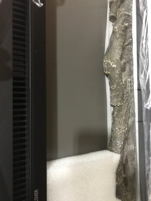 Photo 1 of BETELNUT 50" Electric Fireplace Wall Mounted and Recessed with Remote Control, 750/1500W Ultra-Thin Wall Fireplace Heater W/ Timer Adjustable Flame Color and Brightness, Log Set & Crystal Options
