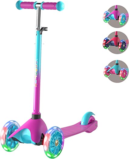 Photo 1 of FAYDUDU Toddler Scooter for Kids Ages 2-5 Adjustable Height 3 Wheel Scooters for Toddlers 2 Year Old Boys Girls Scoote with Light Up
