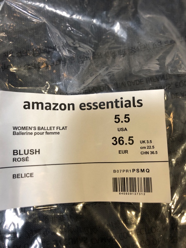 Photo 3 of Amazon Essentials Women's Belice Ballet Flat BLUSH 
SIZE 5.5