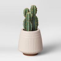 Photo 1 of 6" Textured Ceramic Planter White - Opalhouse