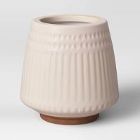 Photo 1 of 6" Textured Ceramic Planter White - Opalhouse