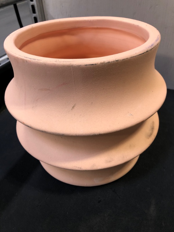 Photo 2 of 7.32" Outdoor Sand Glazed Stoneware Planter Blush - Project 62