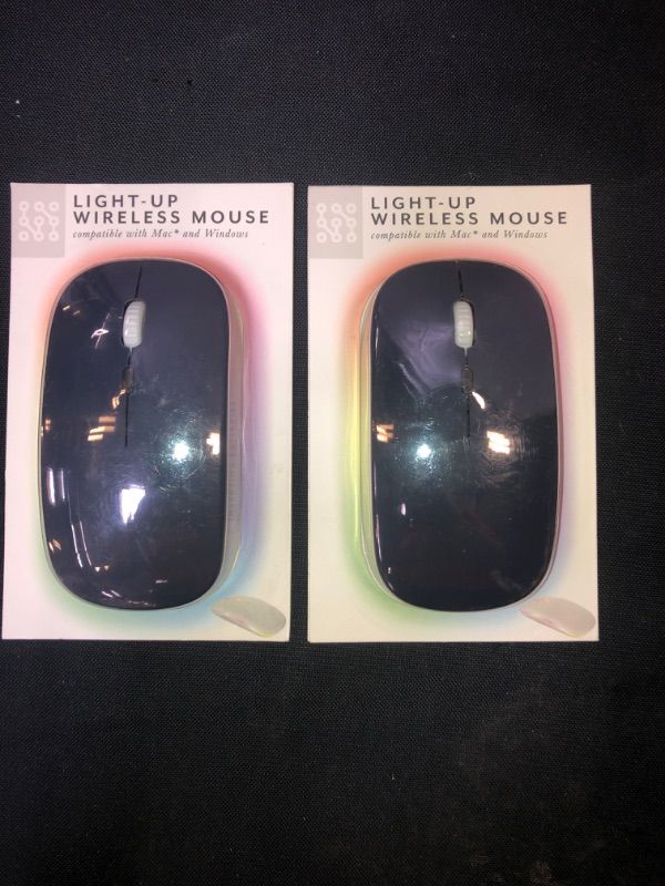 Photo 1 of LIGHT UP WIRELESS MOUSE , USB CONNECTION , NAVY BLUE , 2 COUNT 