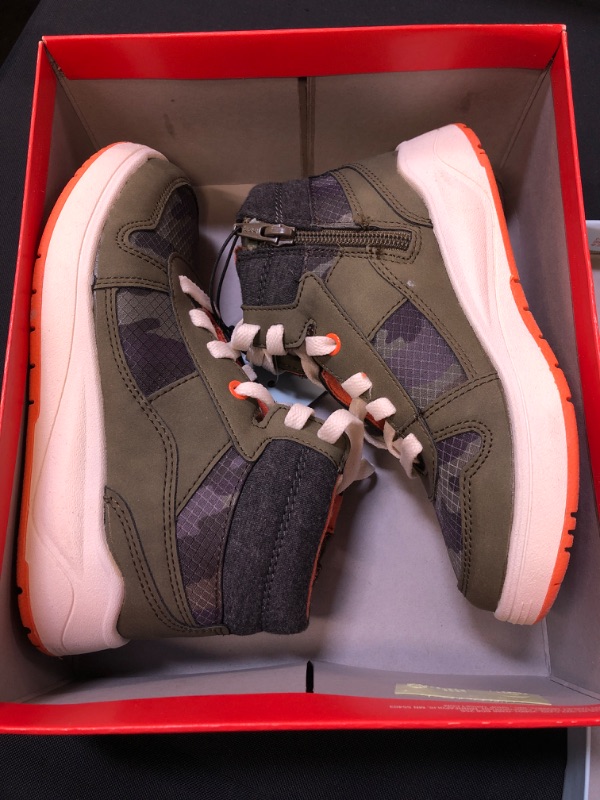 Photo 1 of Boys' Lace-Up Ledger Sneakers - Cat & Jack™ Olive, Size 13

