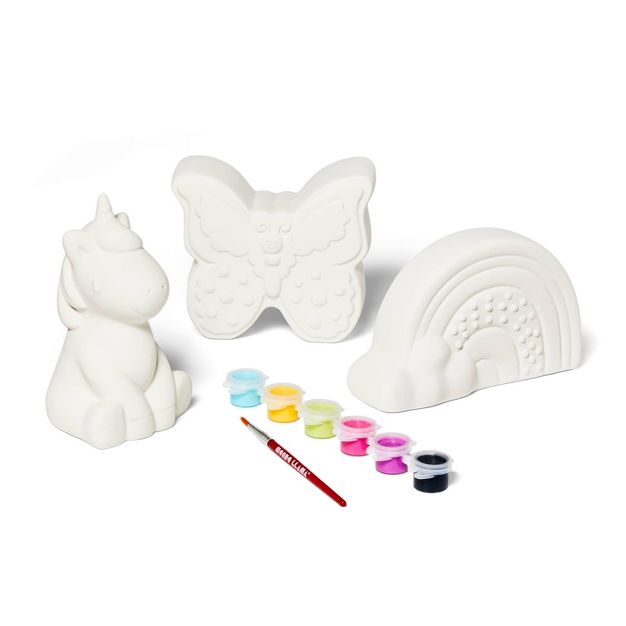 Photo 1 of 3pk Paint-Your-Own Ceramic Magical World Kit - Mondo Llama™

