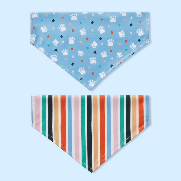 Photo 1 of 2 Pack Wearable Pet Bandanas - Spritz™, 4 Count 

