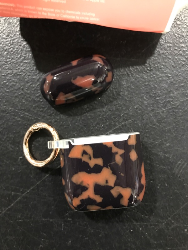 Photo 1 of Sonix Brown Tort Case for Airpod Gen 1 / Gen 2 [Hard Cover] Protective Tortoise Shell Leopard Case for Apple Airpods